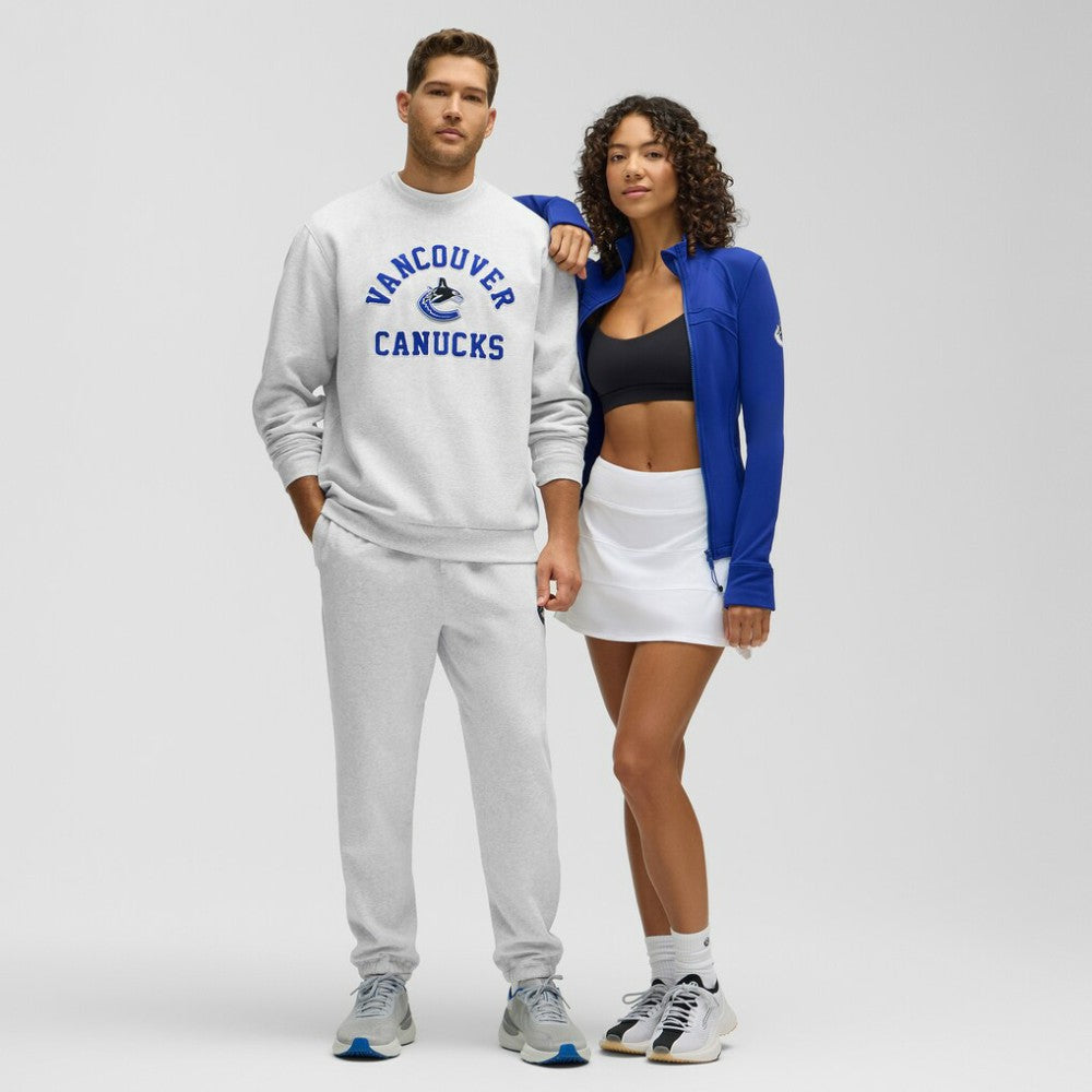 Vancouver Canucks lululemon Steady State Crew Heathered Core Ultra Light Grey