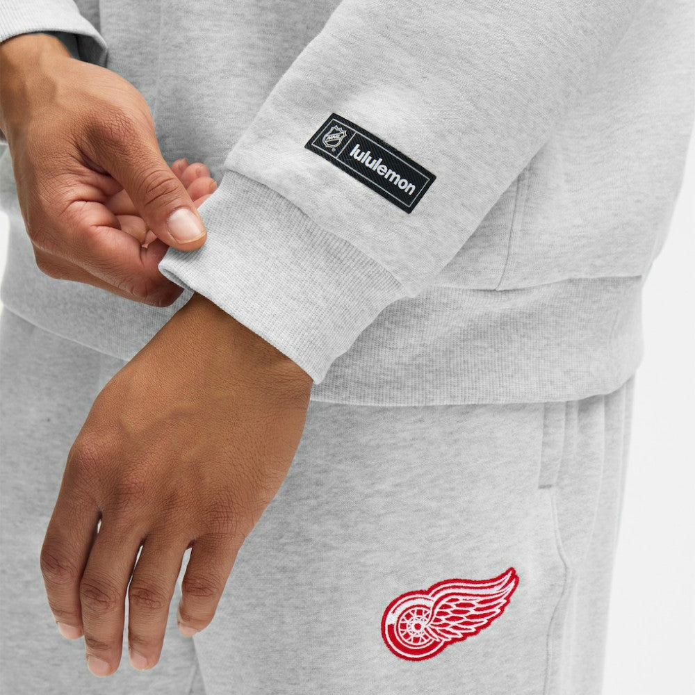 Detroit Red Wings lululemon Steady State Pullover Hoodie Heathered Core Ultra Light Grey