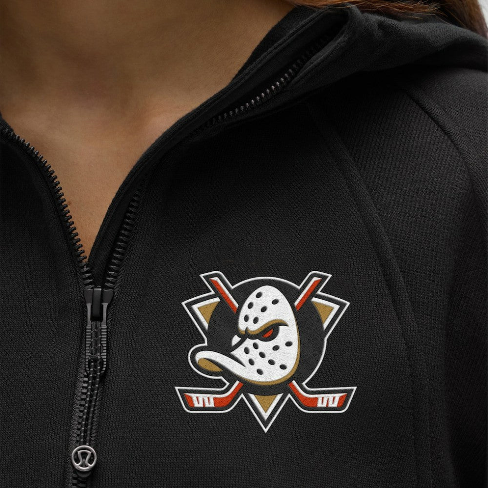 Anaheim Ducks lululemon Women's Scuba Oversized Half-Zip Hoodie Black