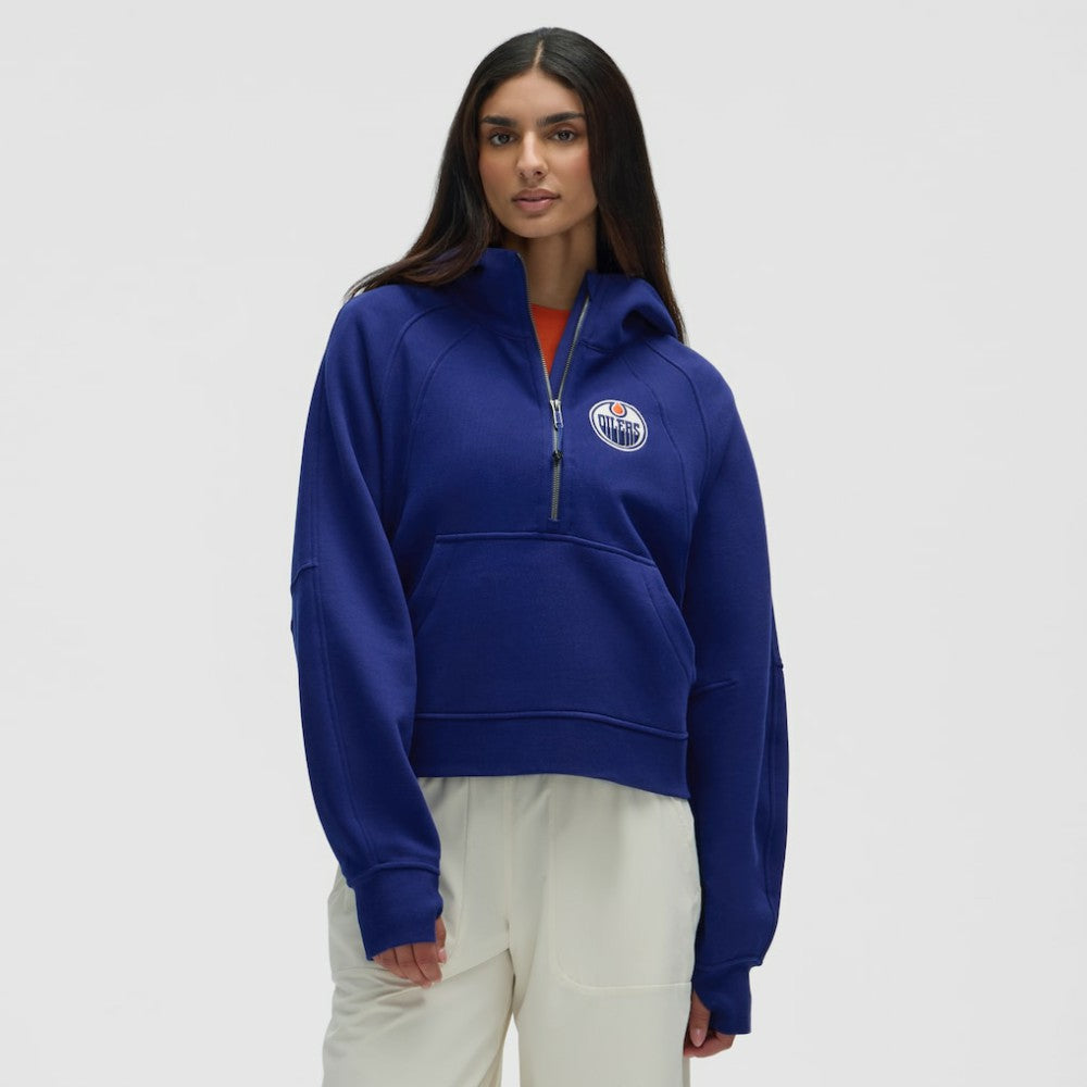 Edmonton Oilers lululemon Women's Scuba Oversized Half-Zip Hoodie Larkspur