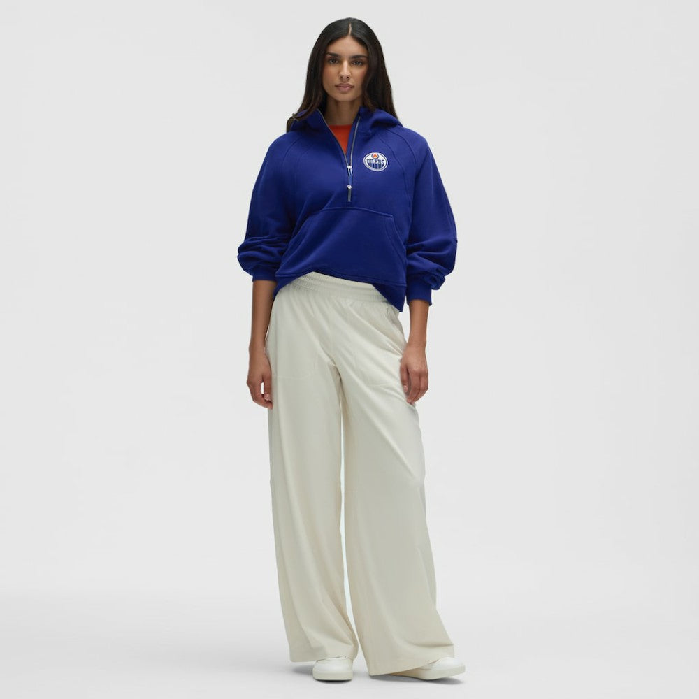 Edmonton Oilers lululemon Women's Scuba Oversized Half-Zip Hoodie Larkspur