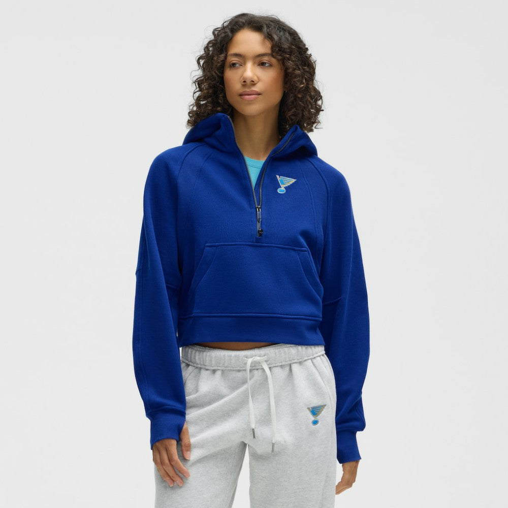 St. Louis Blues lululemon Women's Scuba Oversized Half-Zip Hoodie College Cobalt