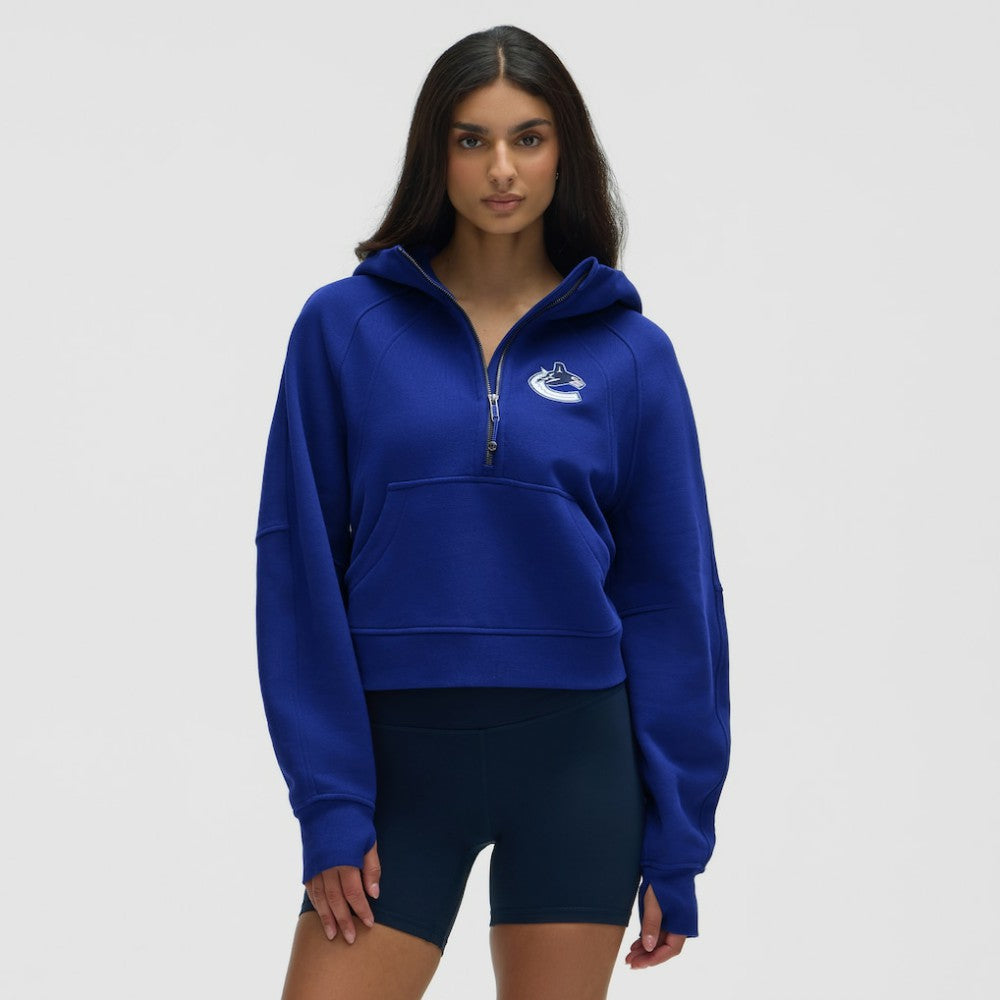 Vancouver Canucks lululemon Women's Scuba Oversized Half-Zip Hoodie Larkspur
