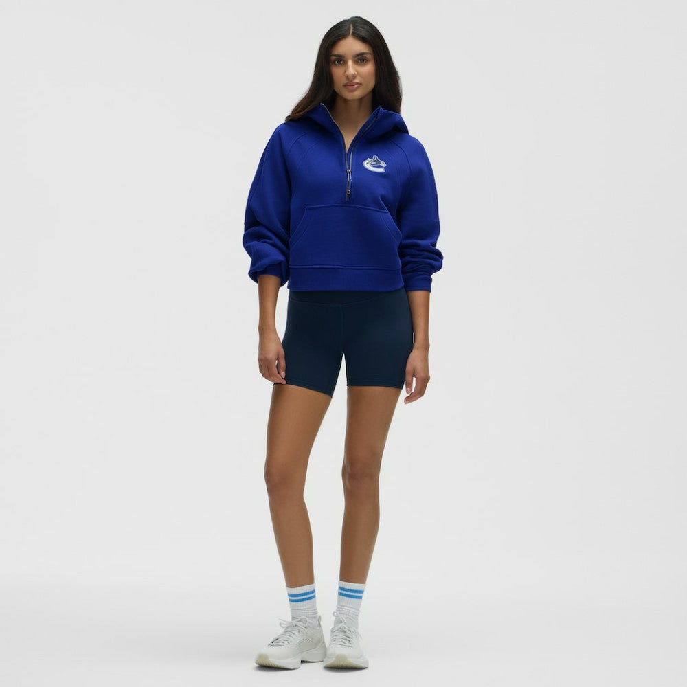 Vancouver Canucks lululemon Women's Scuba Oversized Half-Zip Hoodie Larkspur