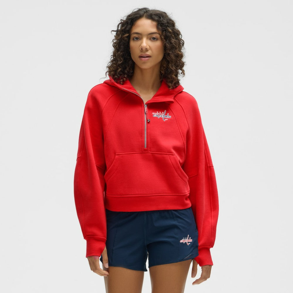 Washington Capitals lululemon Women's Scuba Oversized Half-Zip Hoodie True Red