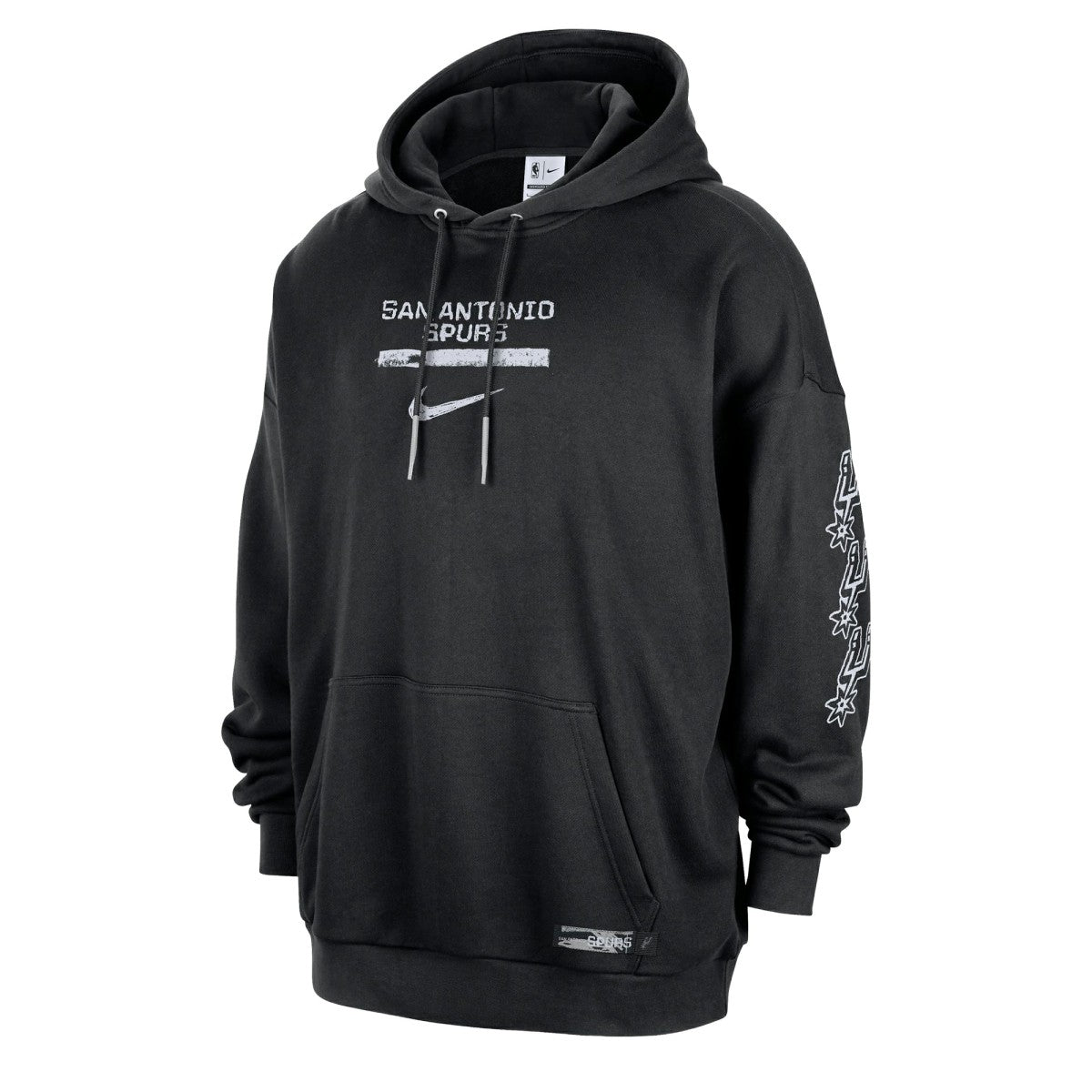 San Antonio Spurs Courtside Club Premium Hoodie - Black | Nike outlet