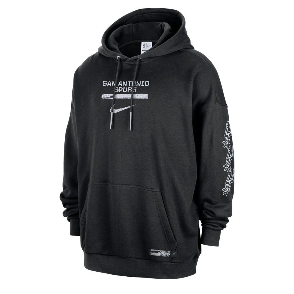 San Antonio Spurs Courtside Club Premium Hoodie - Black | Nike outlet