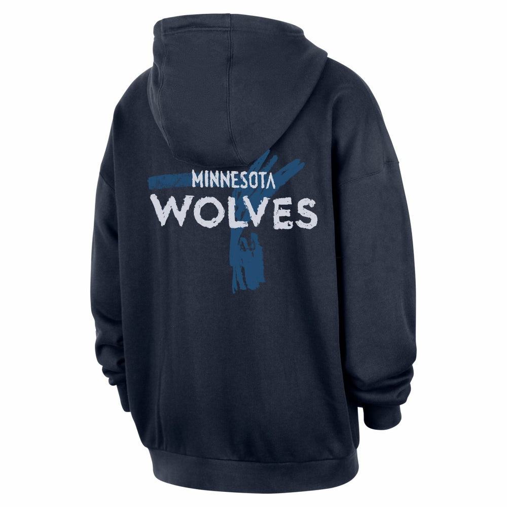 Minnesota Timberwolves Courtside Club Premium Hoodie - Navy | Nike online