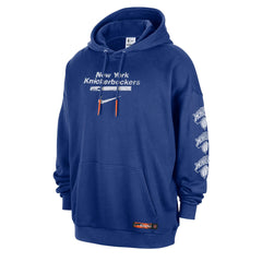 New York Knicks Courtside Club Premium Hoodie - Blue | Nike shop