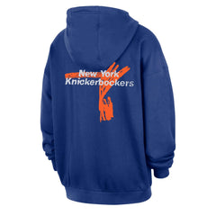 New York Knicks Courtside Club Premium Hoodie - Blue | Nike shop
