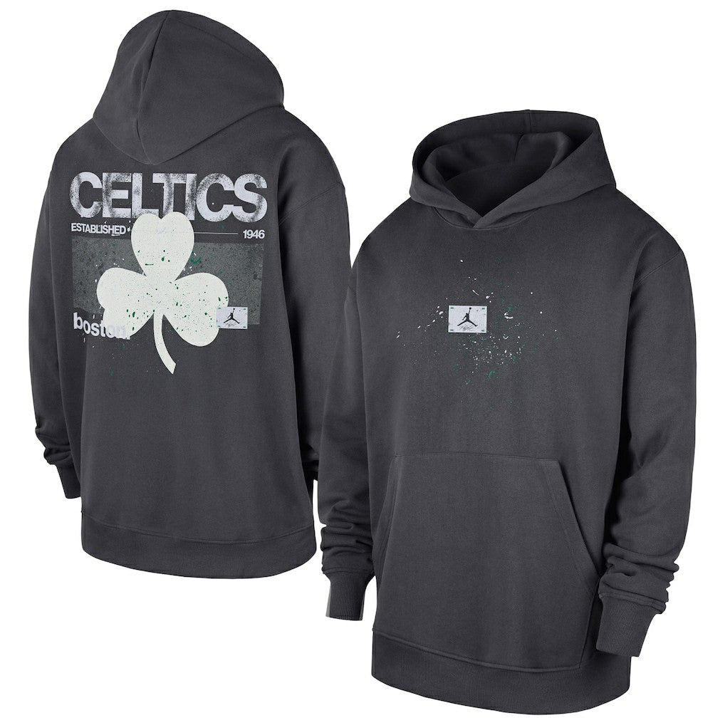 Boston Celtics Jordan Brand Statement Jumpman Flight Premiere Hoodie - Anthracite discount