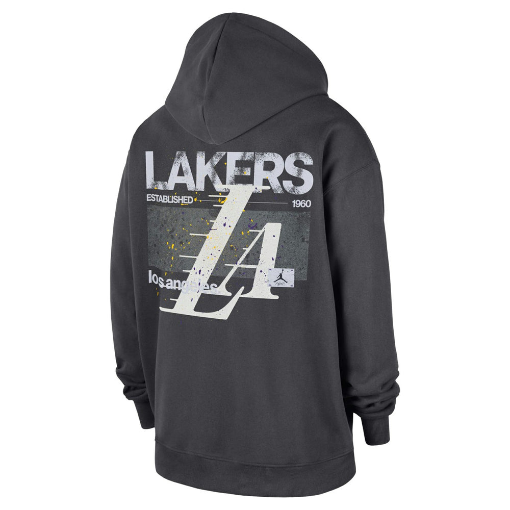 Los Angeles Lakers Jordan Brand Statement Jumpman Flight Premiere Hoodie - Anthracite online