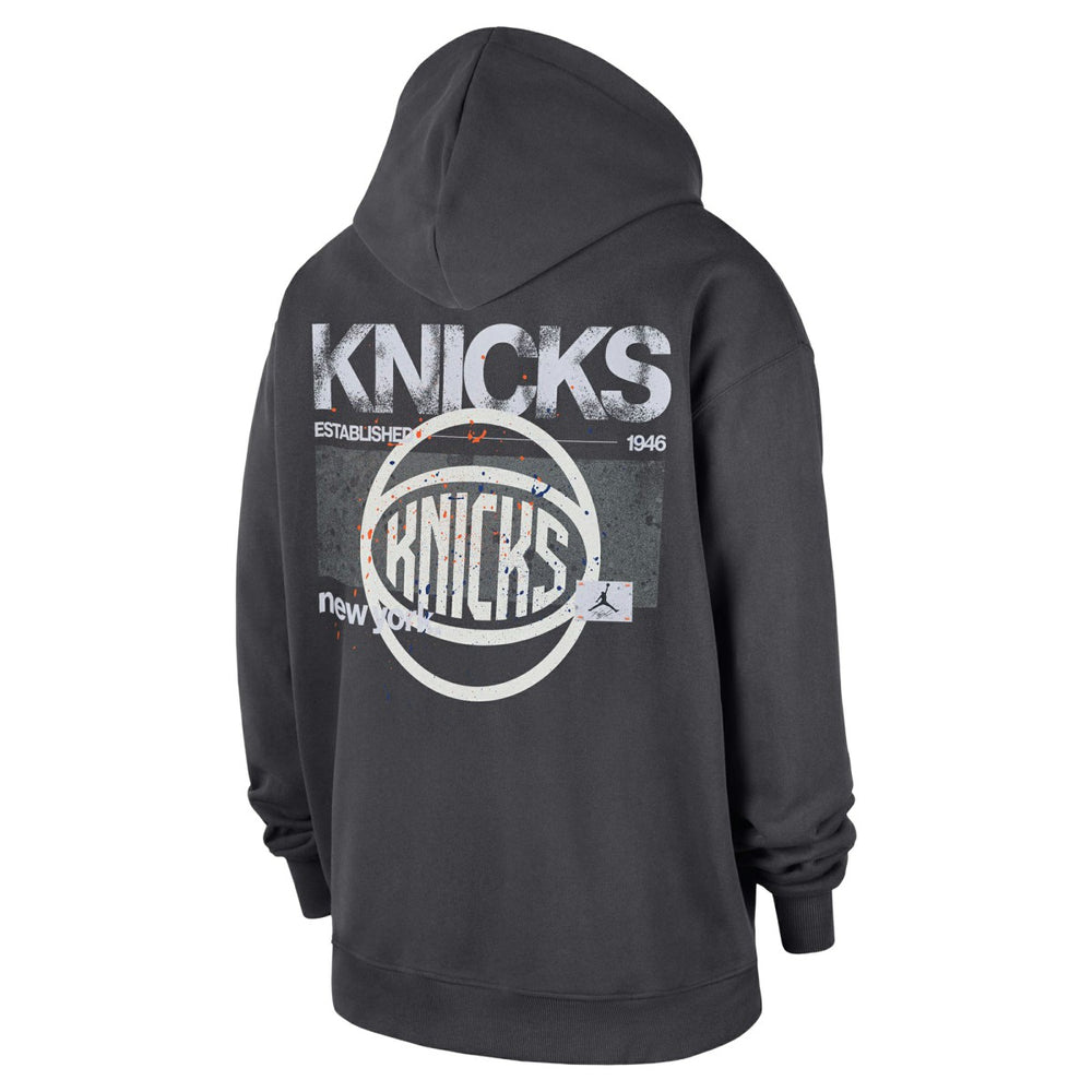 New York Knicks Jordan Brand Statement Jumpman Flight Premiere Hoodie - Anthracite sale