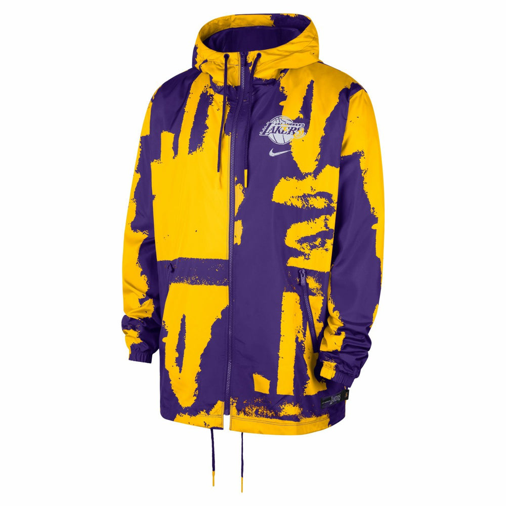 Los Angeles Lakers Unisex Courtside Club Premium Woven Full-Zip Hooded Jacket - Purple | Nike discount