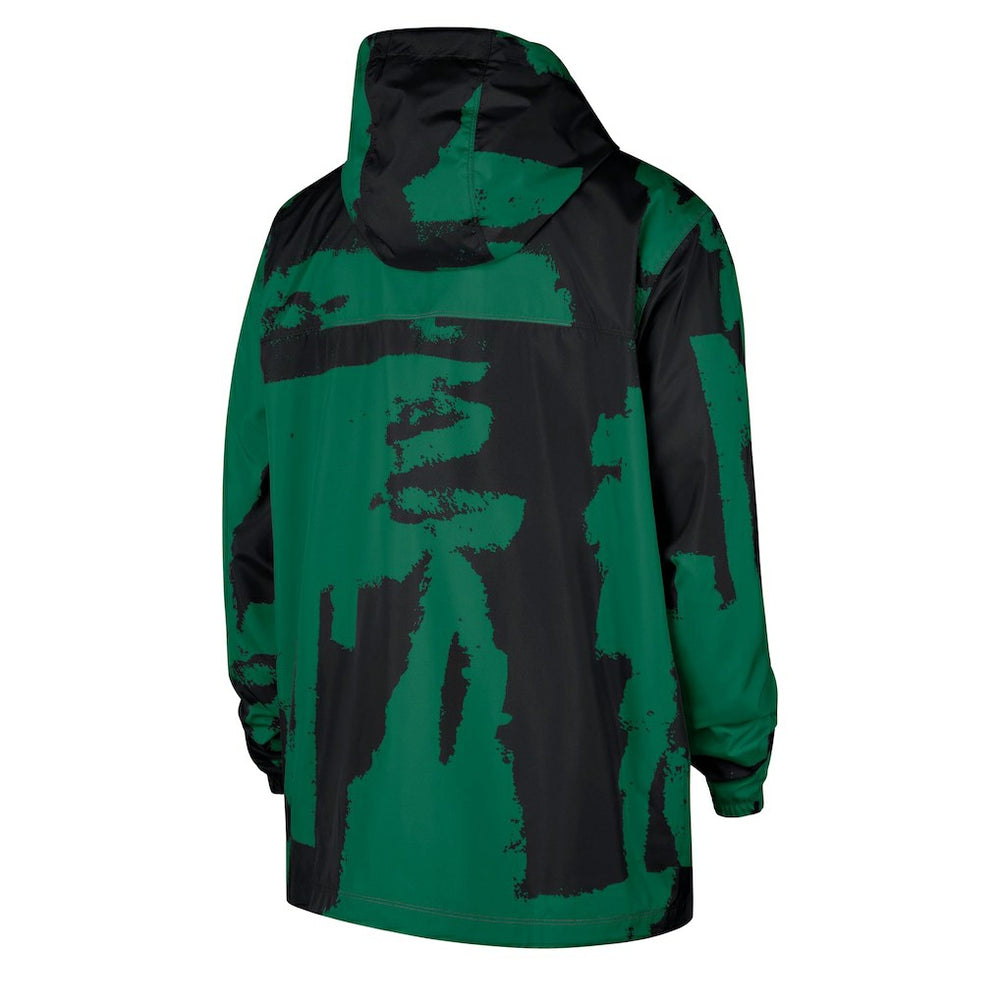 Boston Celtics Courtside Club Premium Woven Full-Zip Hooded Jacket - Black/Kelly Green | Nike online