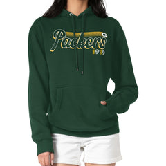 Green Bay Packers Starter Women's Groovy Script Pullover Hoodie - Green sale