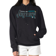Jacksonville Jaguars Starter Women's Groovy Script Pullover Hoodie - Black outlet