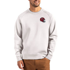 Kansas City Chiefs Cutter & Buck Helmet Roam Recycled Raglan Pullover Sweatshirt - Gray outlet