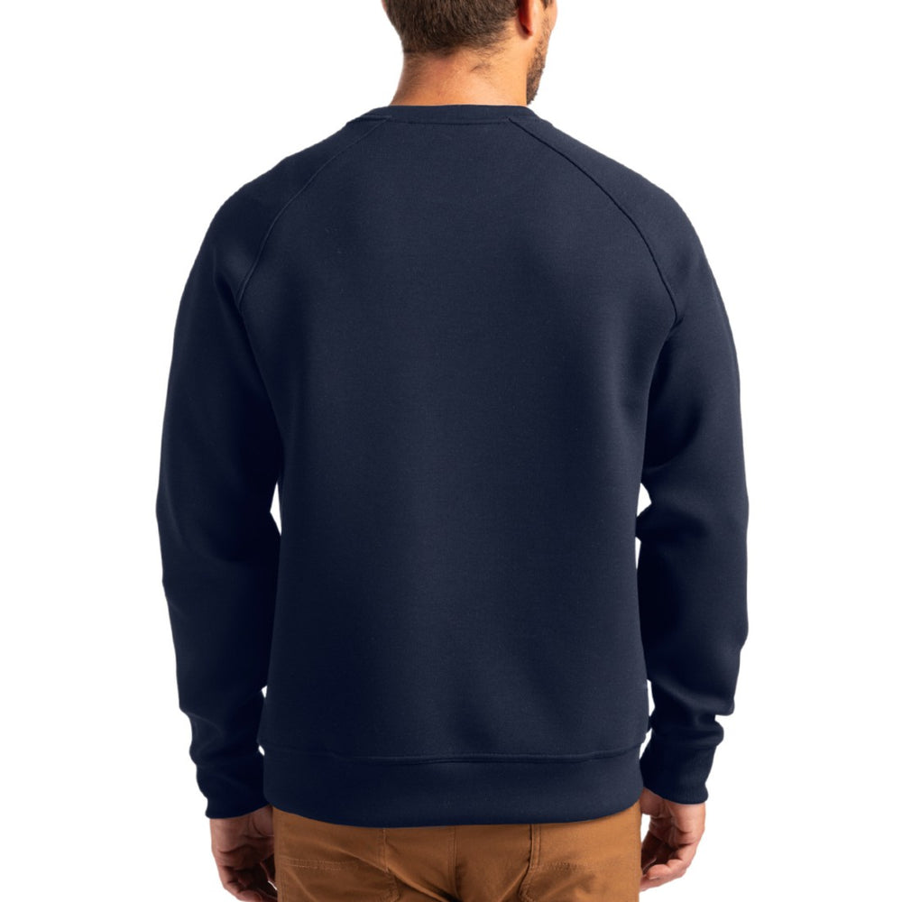 Denver Broncos Cutter & Buck Helmet Roam Recycled Raglan Pullover Sweatshirt - Navy for sale
