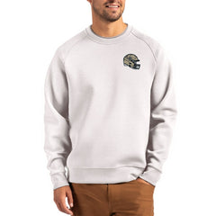 New Orleans Saints Cutter & Buck Helmet Roam Recycled Raglan Pullover Sweatshirt - Gray outlet