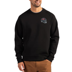 Tampa Bay Buccaneers Cutter & Buck Helmet Roam Recycled Raglan Pullover Sweatshirt - Black online