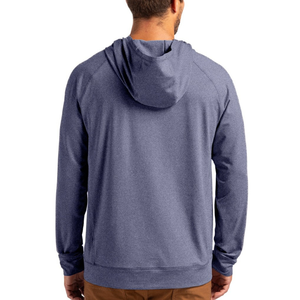 Seattle Seahawks Cutter & Buck Adapt Americana Knit Recycled Raglan Pullover Hoodie - Heather Navy cheap