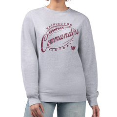 Washington Commanders G-III 4Her by Carl Banks Women's Distressed Graphics Fleece Pullover Sweatshirt - Gray online