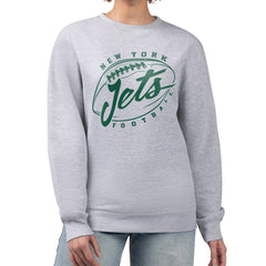 New York Jets G-III 4Her by Carl Banks Women's Football Fleece Pullover Sweatshirt - Gray sale
