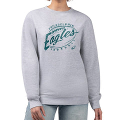 Philadelphia Eagles G-III 4Her by Carl Banks Women's Distressed Graphics Fleece Pullover Sweatshirt - Gray cheap