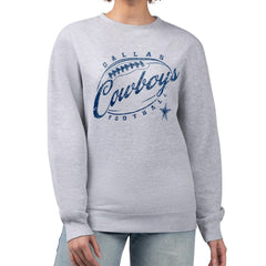Dallas Cowboys G-III 4Her by Carl Banks Women's Distressed Graphics Fleece Pullover Sweatshirt - Gray cheap