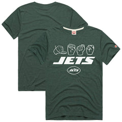 New York Jets Homage Unisex NFL ASL Collection by Love Sign Tri-Blend T-Shirt - Green online