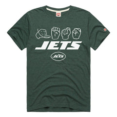 New York Jets Homage Unisex NFL ASL Collection by Love Sign Tri-Blend T-Shirt - Green online