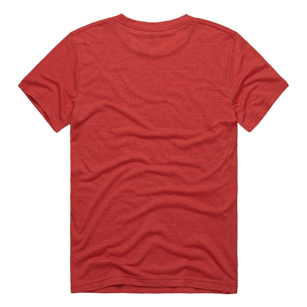 San Francisco 49ers Homage Unisex NFL ASL Collection by Love Sign Tri-Blend T-Shirt - Scarlet on sale