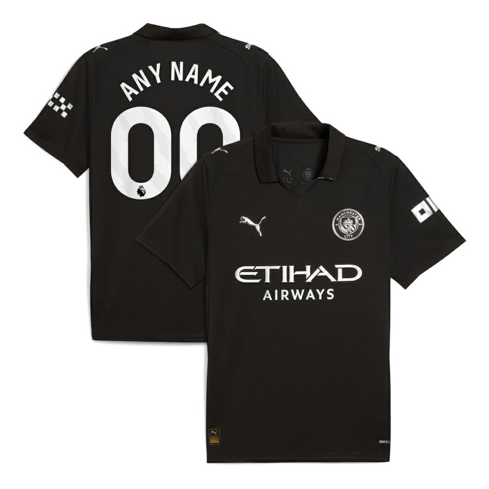 Manchester City 2025/26 Away Replica Custom Jersey - Black | Puma outlet