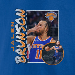 Jalen Brunson New York Knicks '90s Player Graphic T-Shirt - Blue outlet