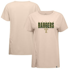 Texas Rangers Levelwear Women's Influx Protect W T-Shirt - Khaki