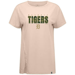 Detroit Tigers Levelwear Women's Influx Protect W T-Shirt - Khaki