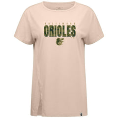 Baltimore Orioles Levelwear Women's Influx Protect W T-Shirt - Khaki