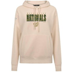 Washington Nationals Levelwear Women's Adorn Protect W Pullover Hoodie - Khaki