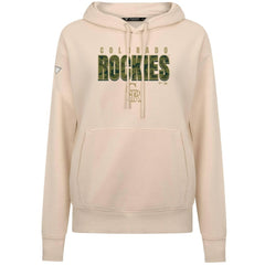 Colorado Rockies Levelwear Women's Adorn Protect W Pullover Hoodie - Khaki