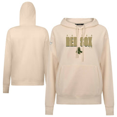 Boston Red Sox Levelwear Women's Adorn Protect W Pullover Hoodie - Khaki