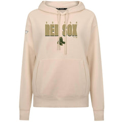 Boston Red Sox Levelwear Women's Adorn Protect W Pullover Hoodie - Khaki