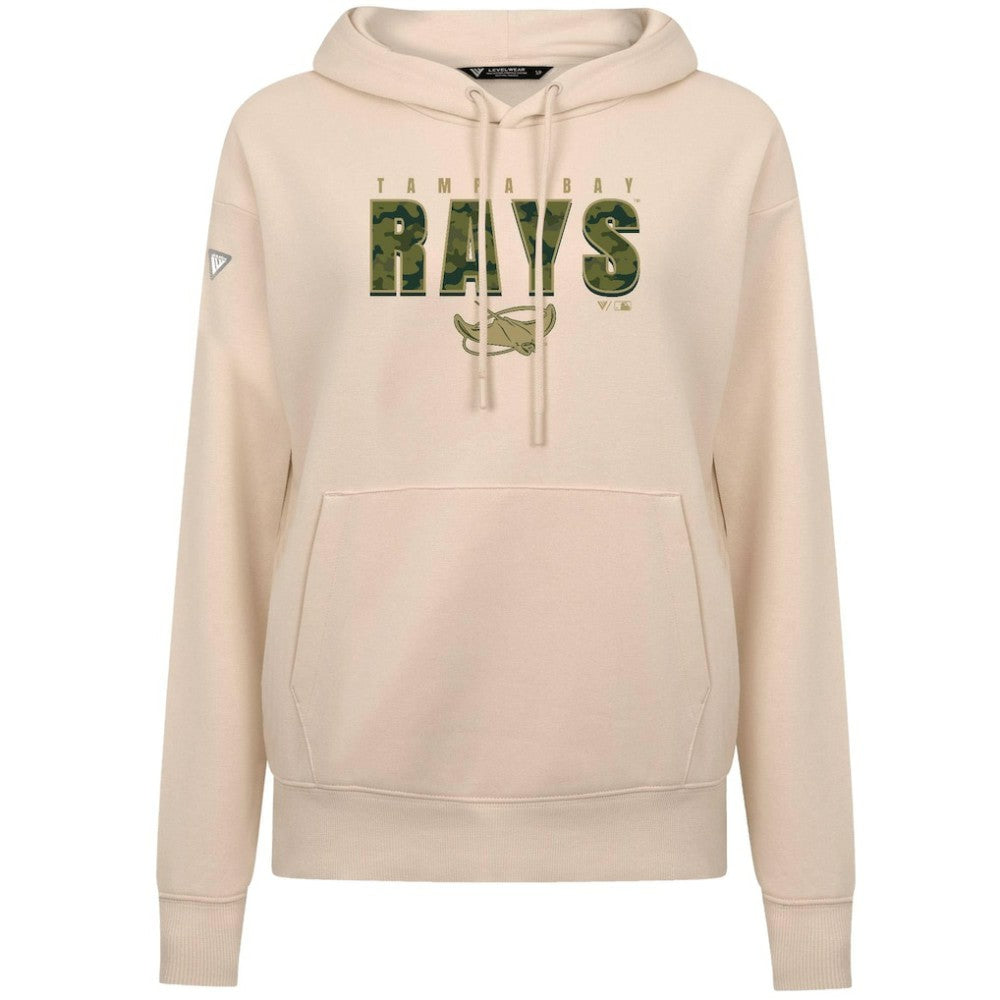 Tampa Bay Rays Levelwear Women's Adorn Protect W Pullover Hoodie - Khaki