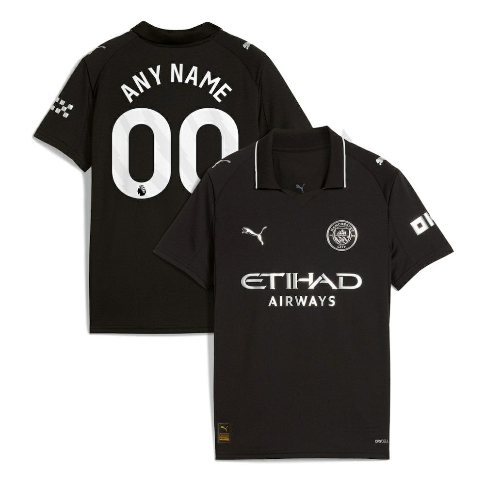 Manchester City Youth 2025/26 Away Replica Custom Jersey - Black | Puma sale