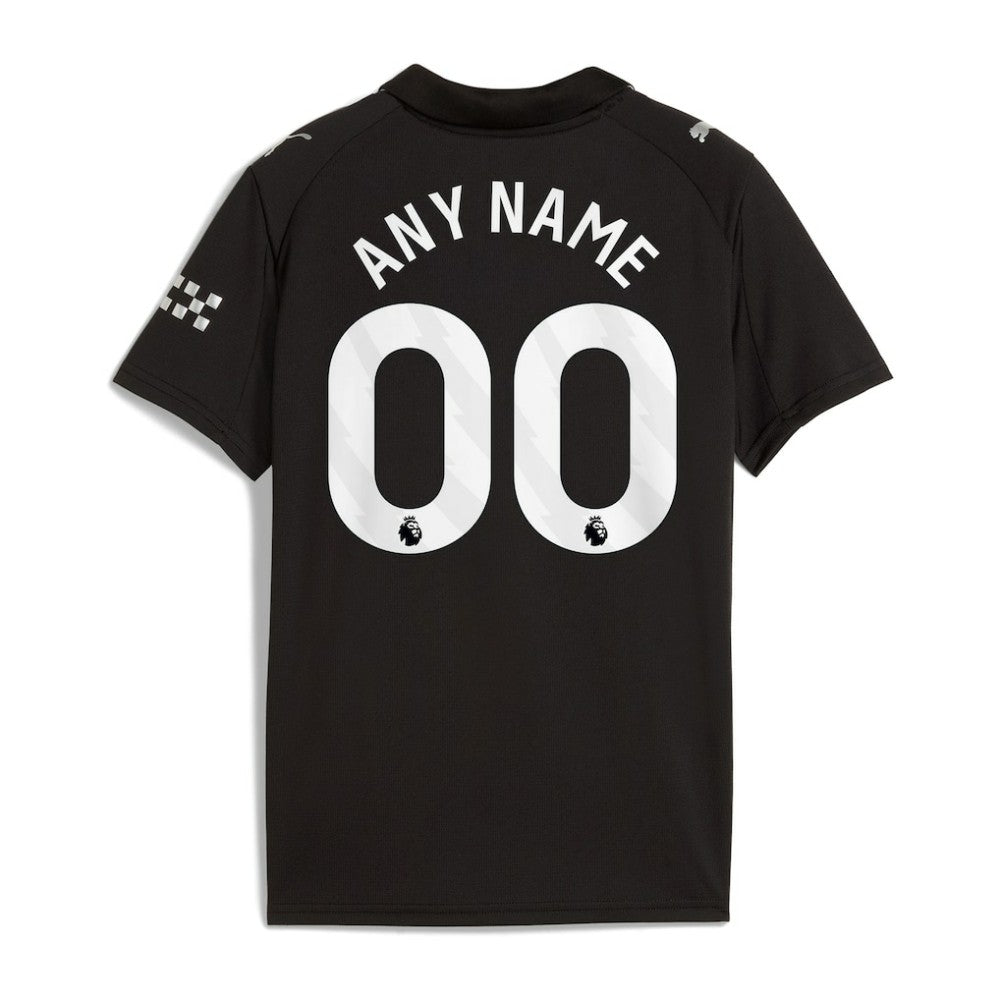 Manchester City Youth 2025/26 Away Replica Custom Jersey - Black | Puma sale
