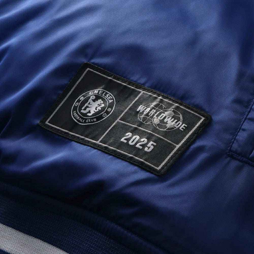 Chelsea Collegiate Sateen Full-Snap Jacket - Royal | Fanatics for sale