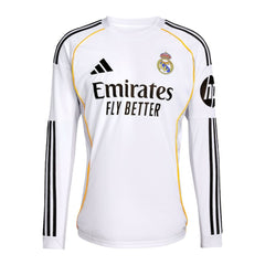 Federico Valverde Real Madrid 2025/26 Home Replica Long Sleeve Jersey - White | Adidas discount