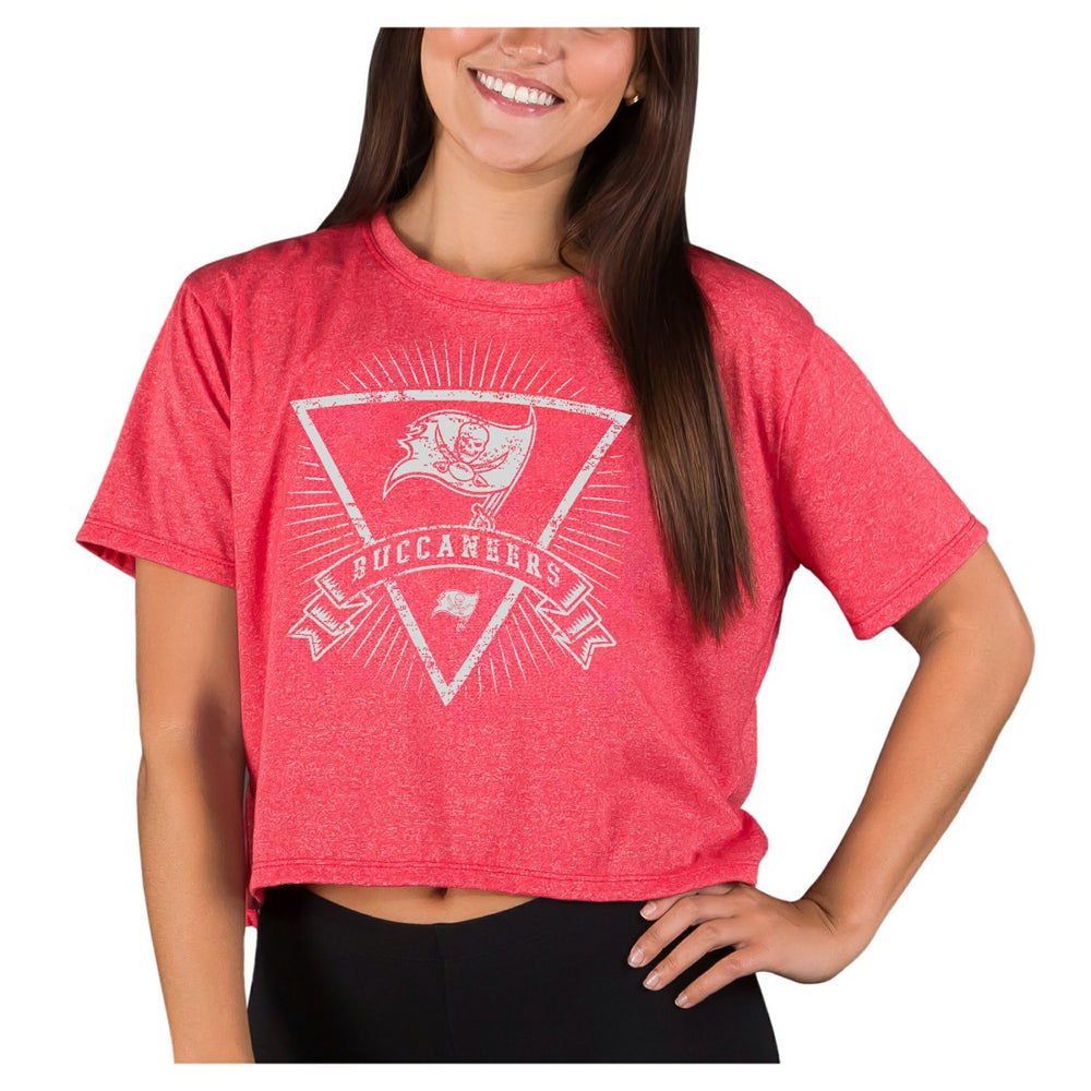 Tampa Bay Buccaneers Concepts Sport Women's Quest Knit Crop Top - Red for sale