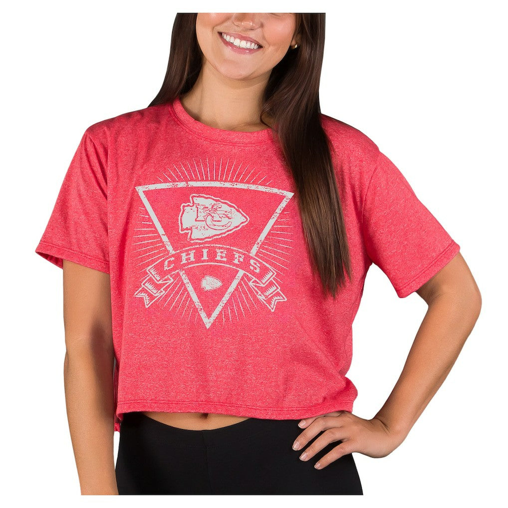 Kansas City Chiefs Concepts Sport Women's Quest Knit Crop Top - Red for sale