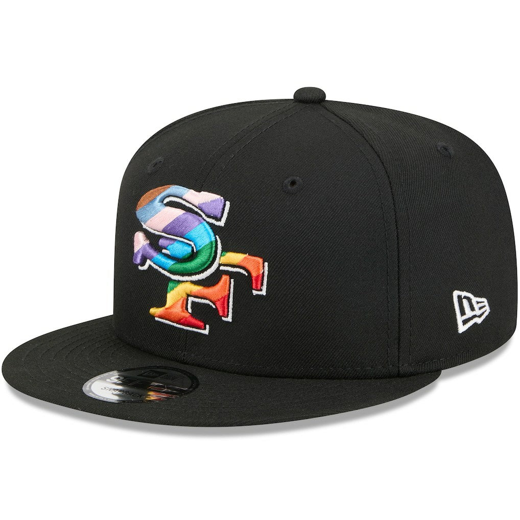 San Francisco 49ers New Era Pride 9FIFTY Snapback Hat - Black on sale